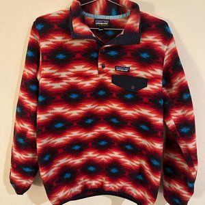 Wild Desert Print Patagonia Snap-T Fleece, M